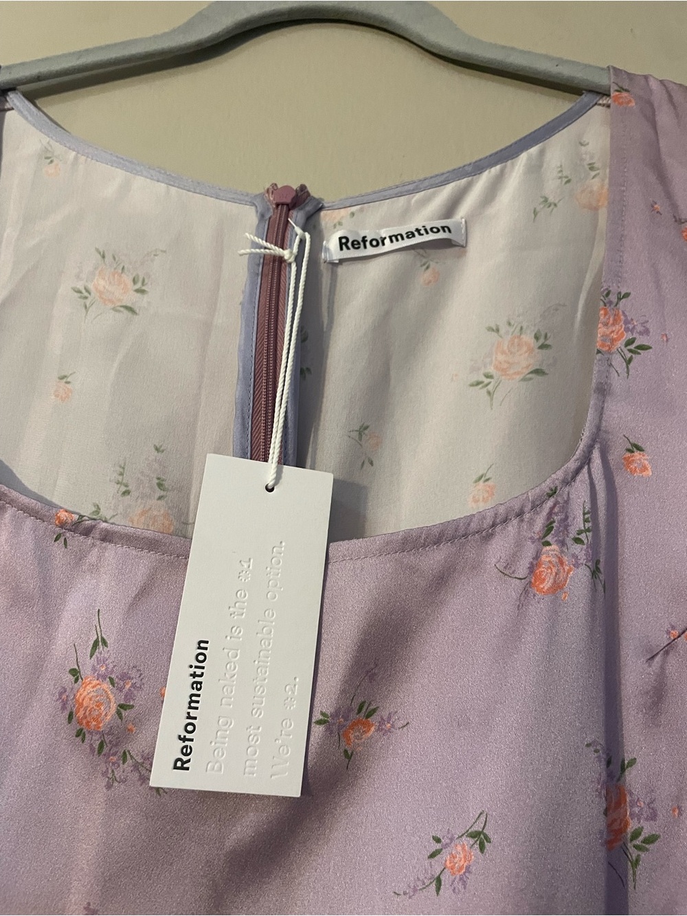 REFORMATION FLORAL SLIP DRESS - Picture 4 of 5